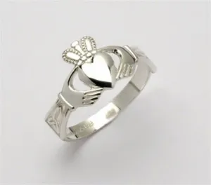 Retired Ladies Silver Claddagh Ring LSF-R115