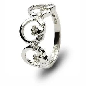 Retired Ladies Silver Claddagh Ring SL-SL25