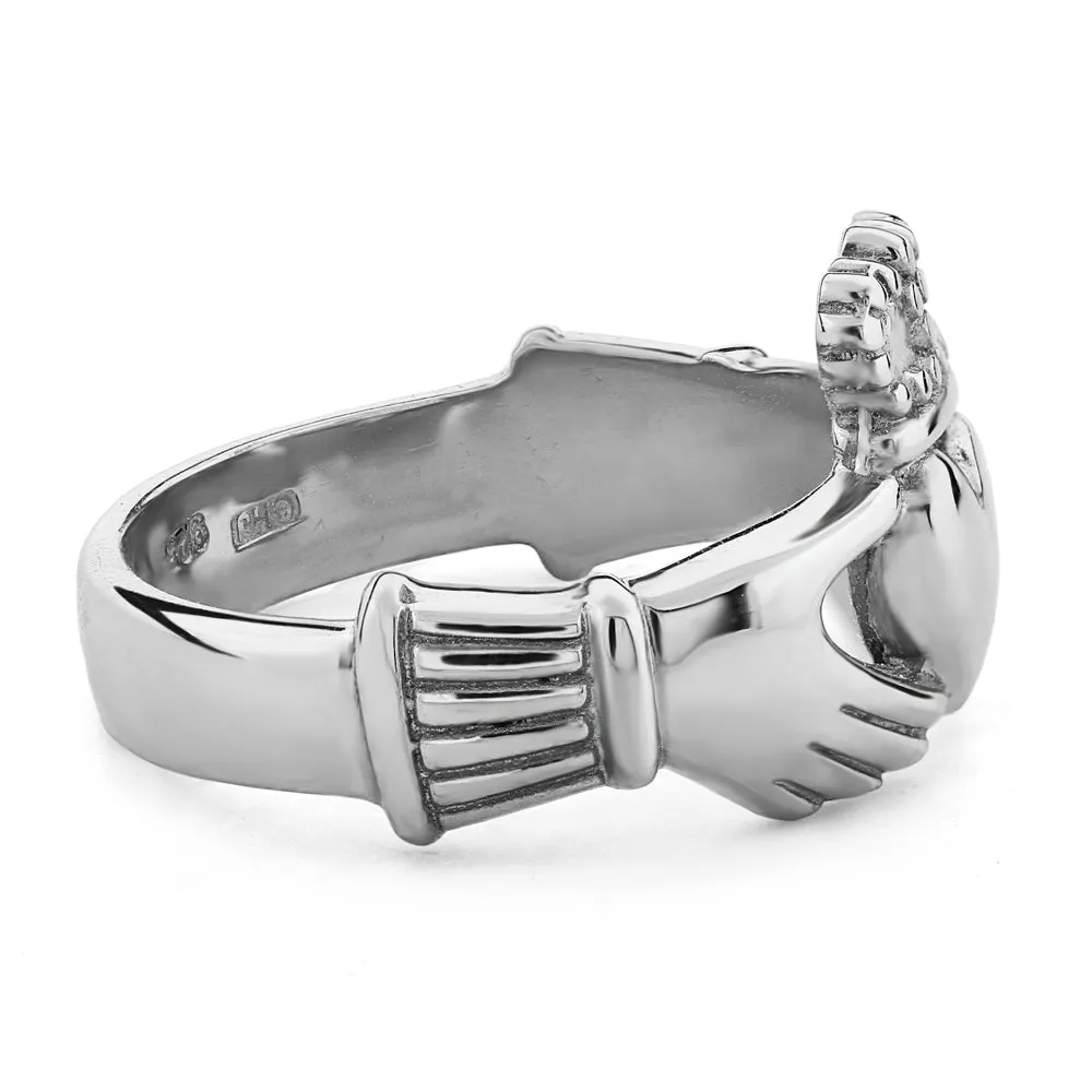 Retired MENS Silver Claddagh Ring MS-CLAD6H