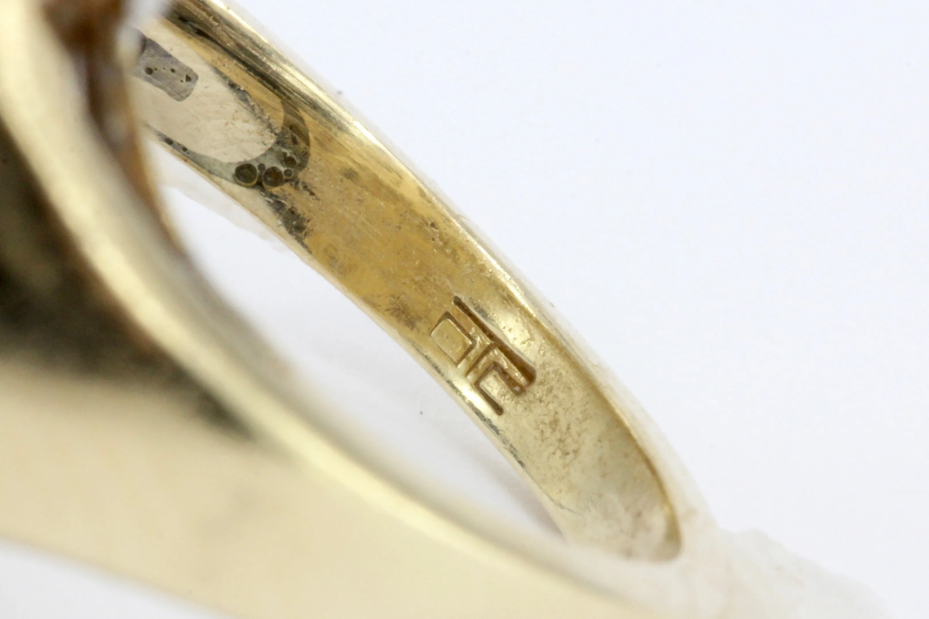 Retro 14K Yellow Gold Diamond Waterfall Cluster Ring 5.5 CTW