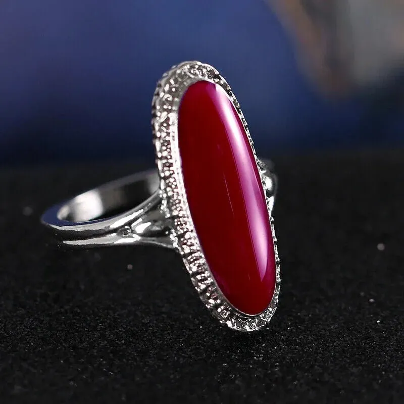Retro Bohemian Gold Women Heart Engagement Anniversary Jewelry