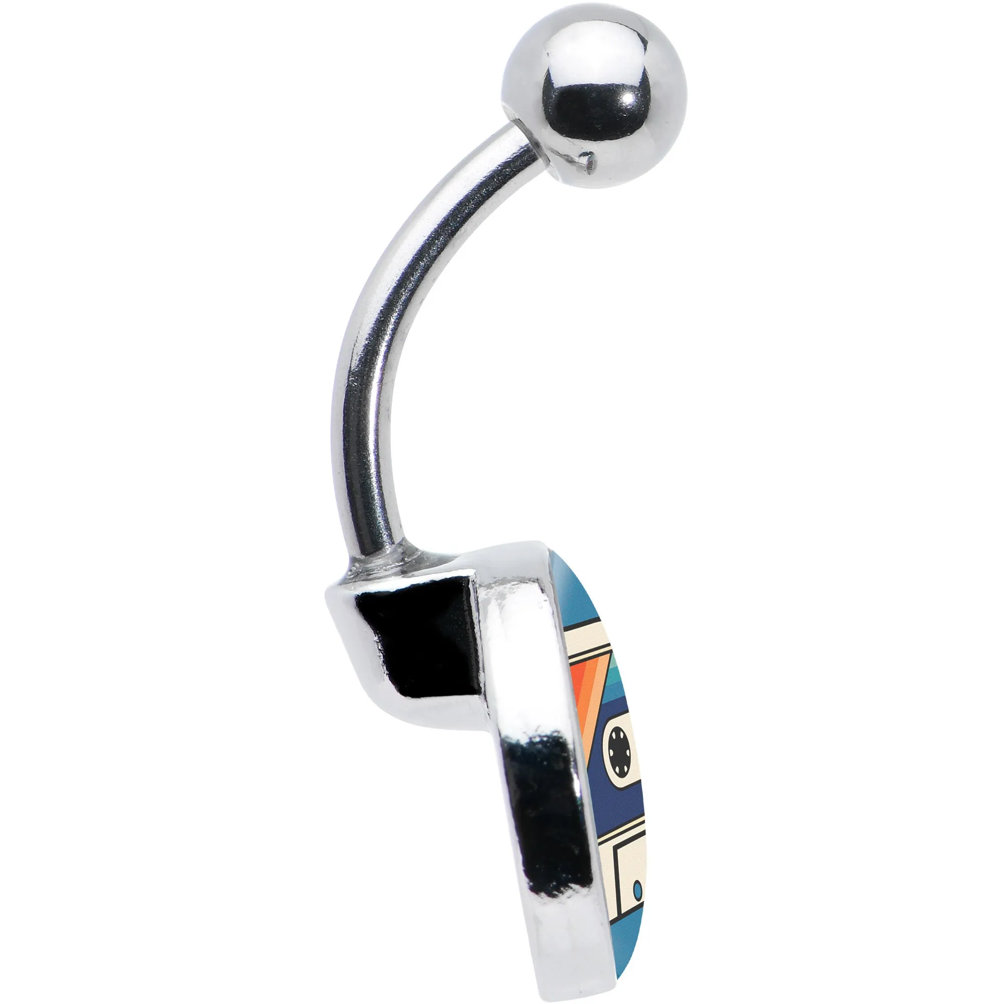 Retro Cassette Tape Belly Ring