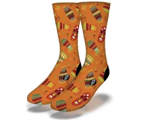 RETRO DJEMBE DRUMS & WAR MASKS African Pattern Socks