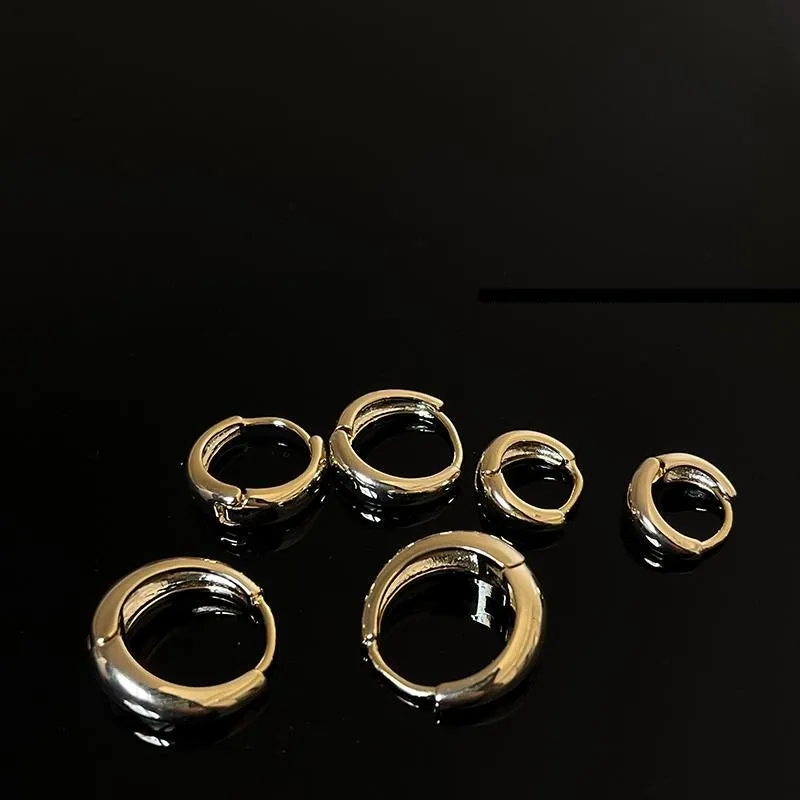 Retro Gold Hoop Earrings