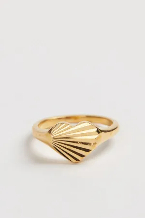 RETRO HEART RING