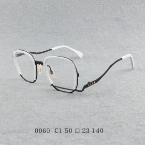 Retro pure titanium frame full frame ultra-light frame 0060