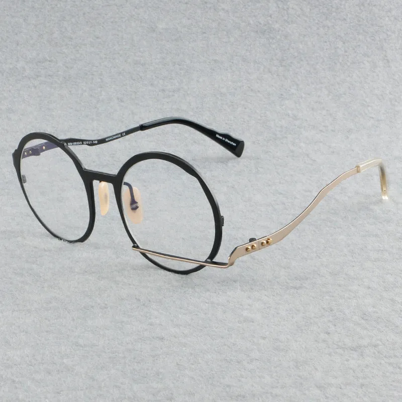 Retro pure titanium frames full frame ultra-light frames 0033