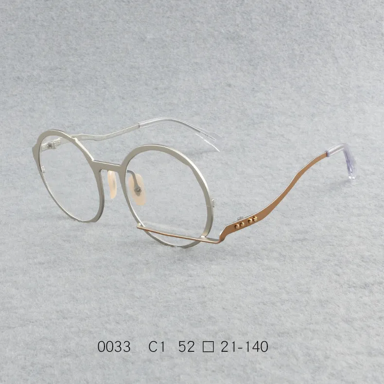 Retro pure titanium frames full frame ultra-light frames 0033