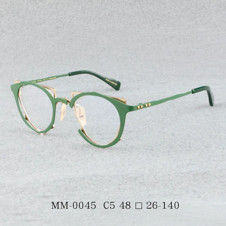 Retro pure titanium frames full frame ultra-light frames 0045