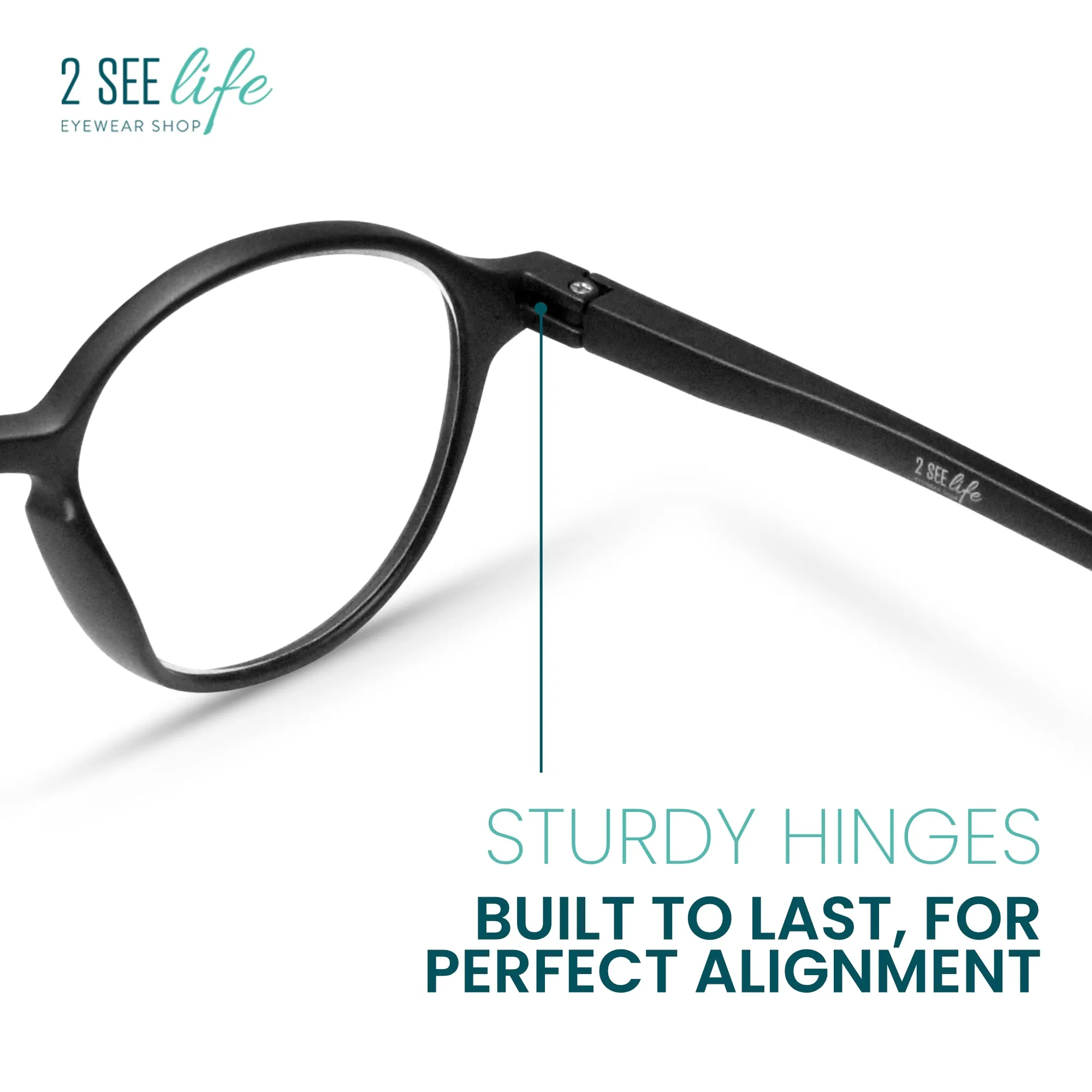 Retro Round Reading Glasses Men & Women Small Narrow Faces | R-726