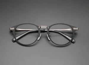 Retro Titanium Square Glasses Frame 20780