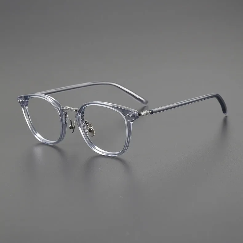 Retro Titanium Square Glasses Frame 9808