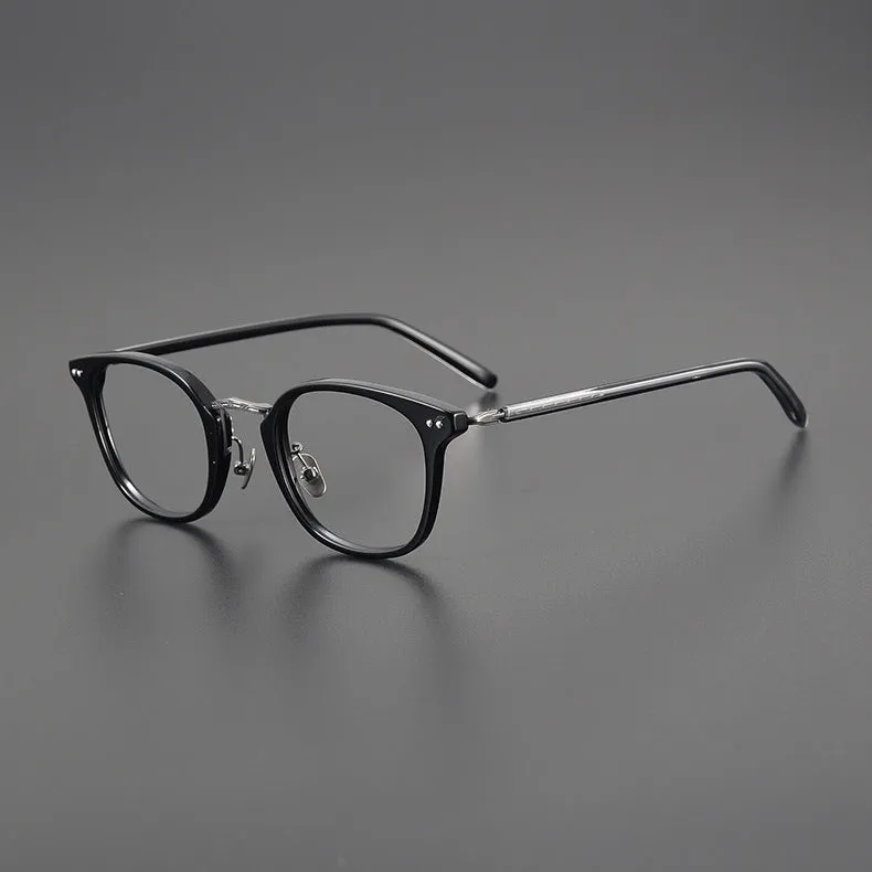 Retro Titanium Square Glasses Frame 9808