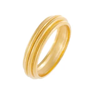 Ridged Solid Band