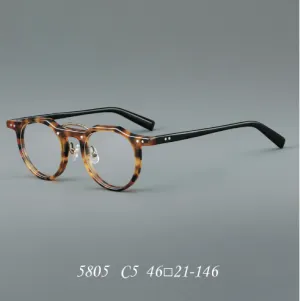 Ron Retro Round Acetate Glasses Frame