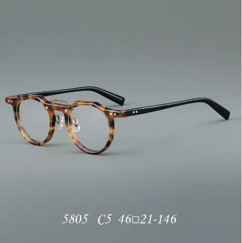 Ron Retro Round Acetate Glasses Frame