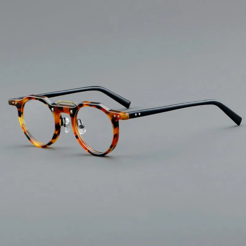 Ron Retro Round Acetate Glasses Frame