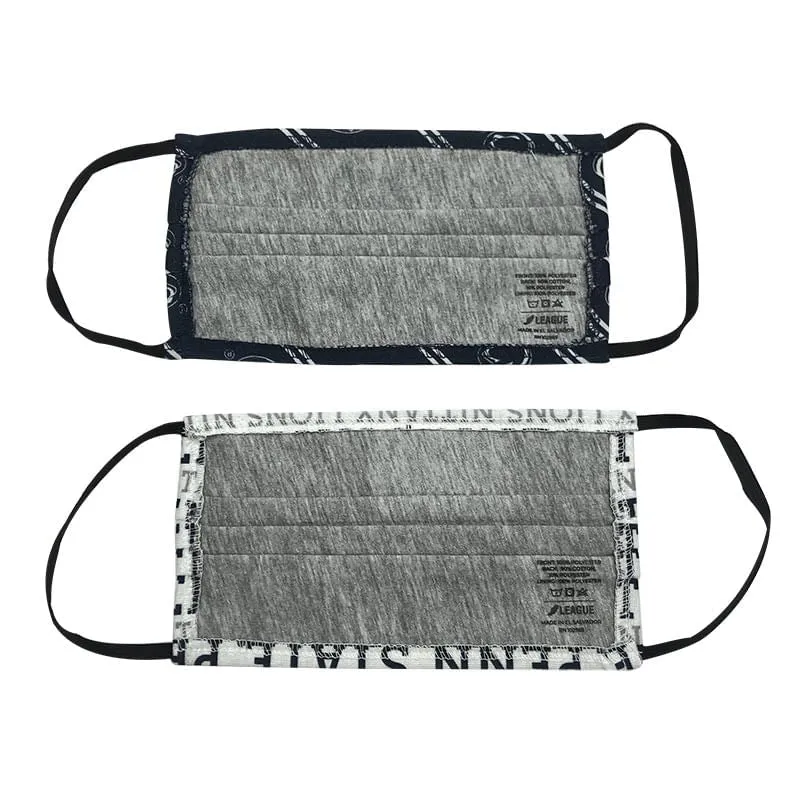 Sale - 2 PACK - Three Layer Penn State Nittany Lions Logo Face Masks