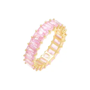 Sapphire Pink Eternity Band