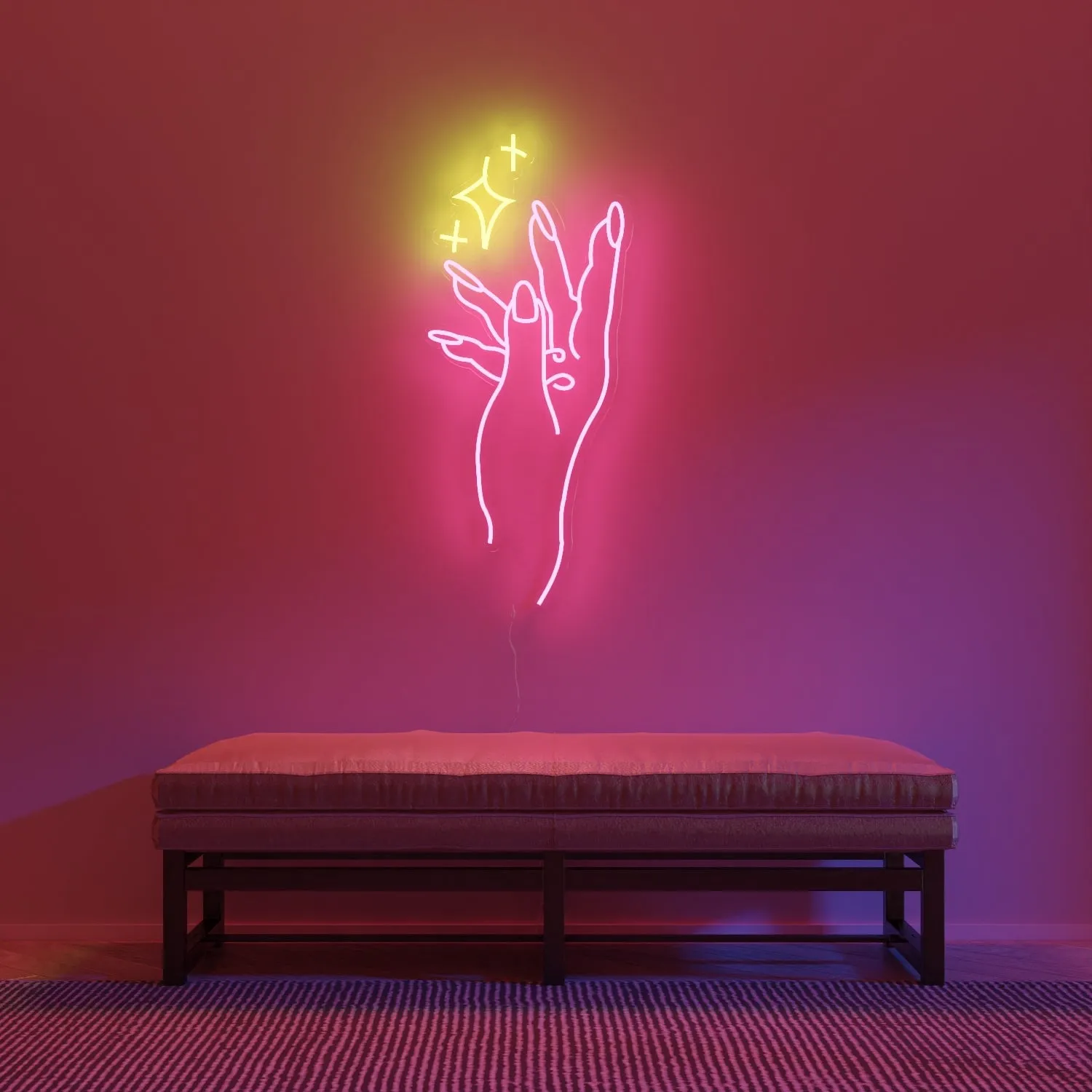 Sass hand  by Girl Knew York - LED Neon Sign