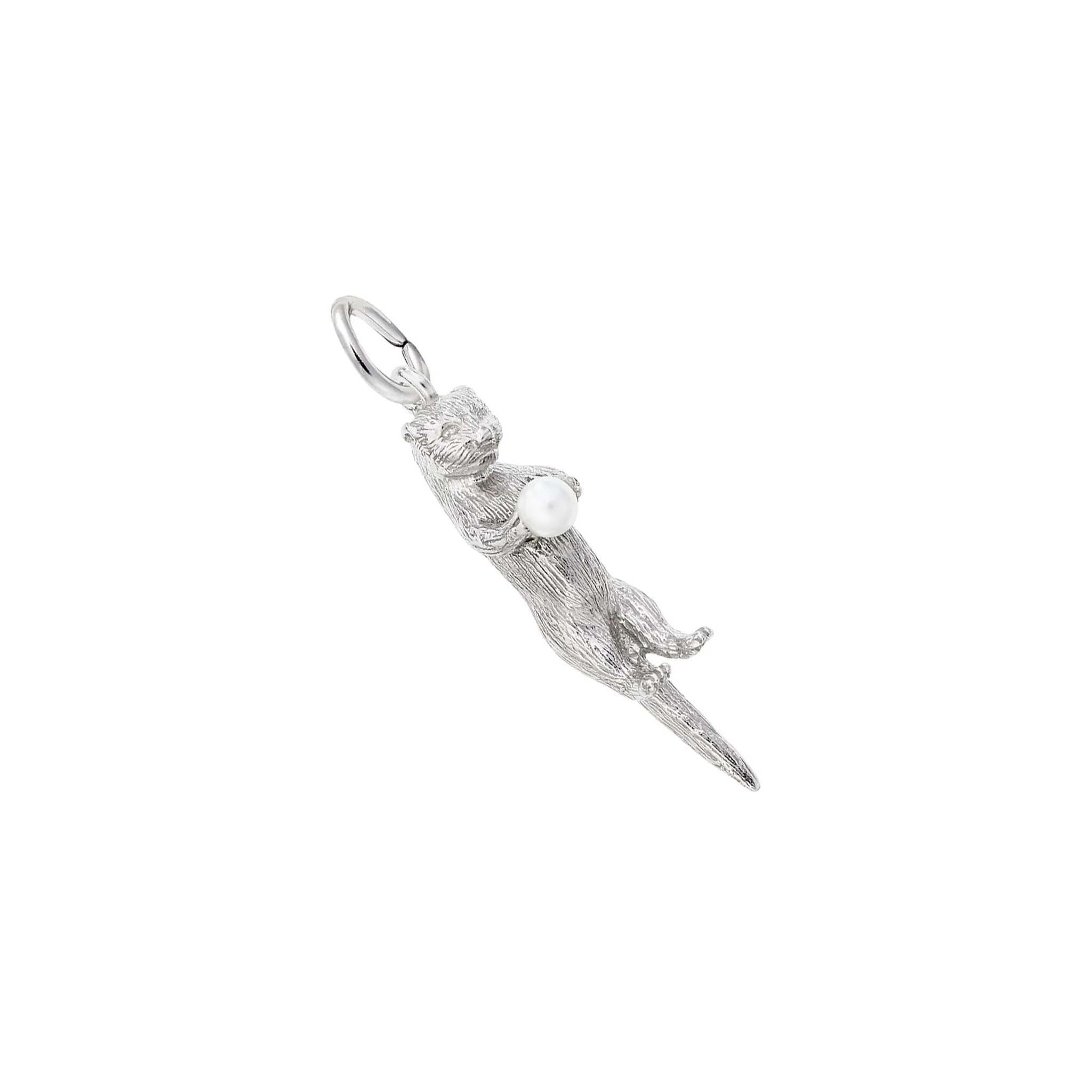 Sea Otter with Pearl Charm