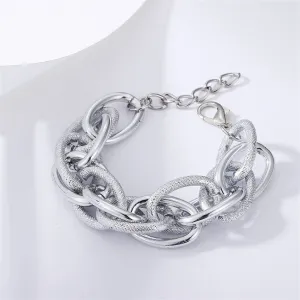 Silver-Plated Chain Bracelet
