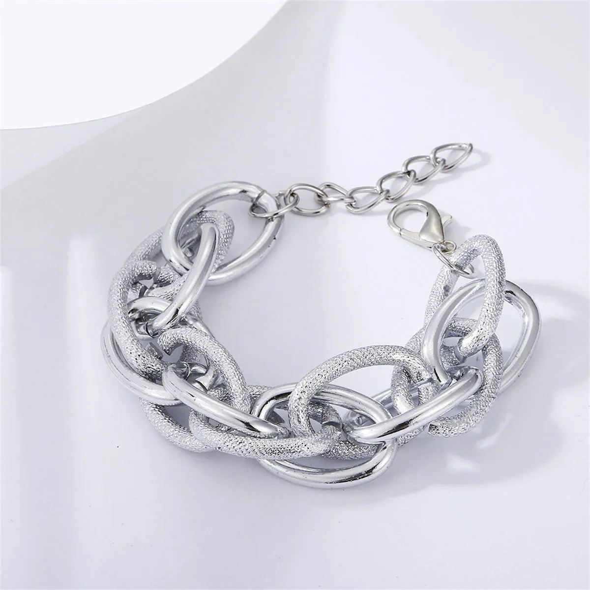 Silver-Plated Chain Bracelet