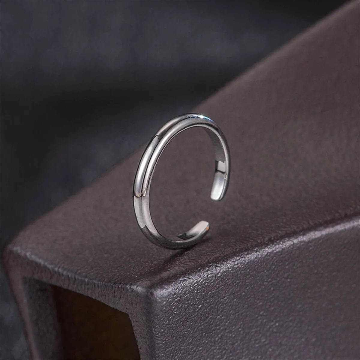 Silver-Plated Split-Shank Adjustable Toe Ring Set