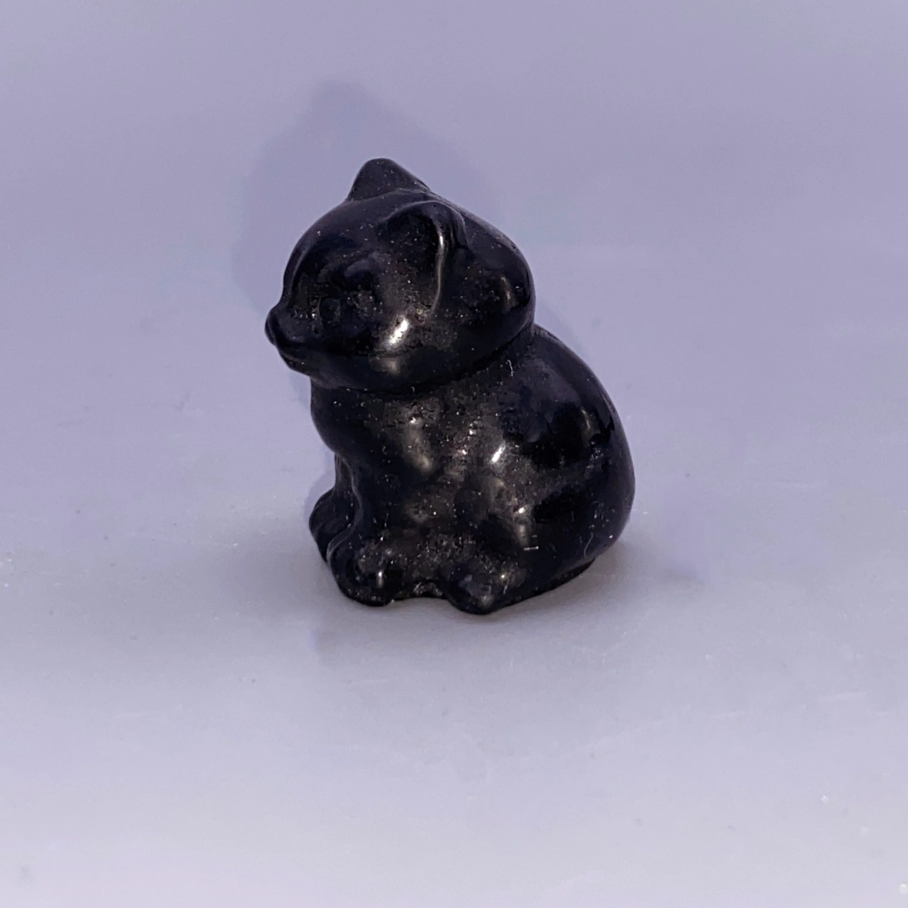 Small Black obsidian kitty cat