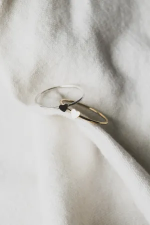 Small Heart Stacking Ring