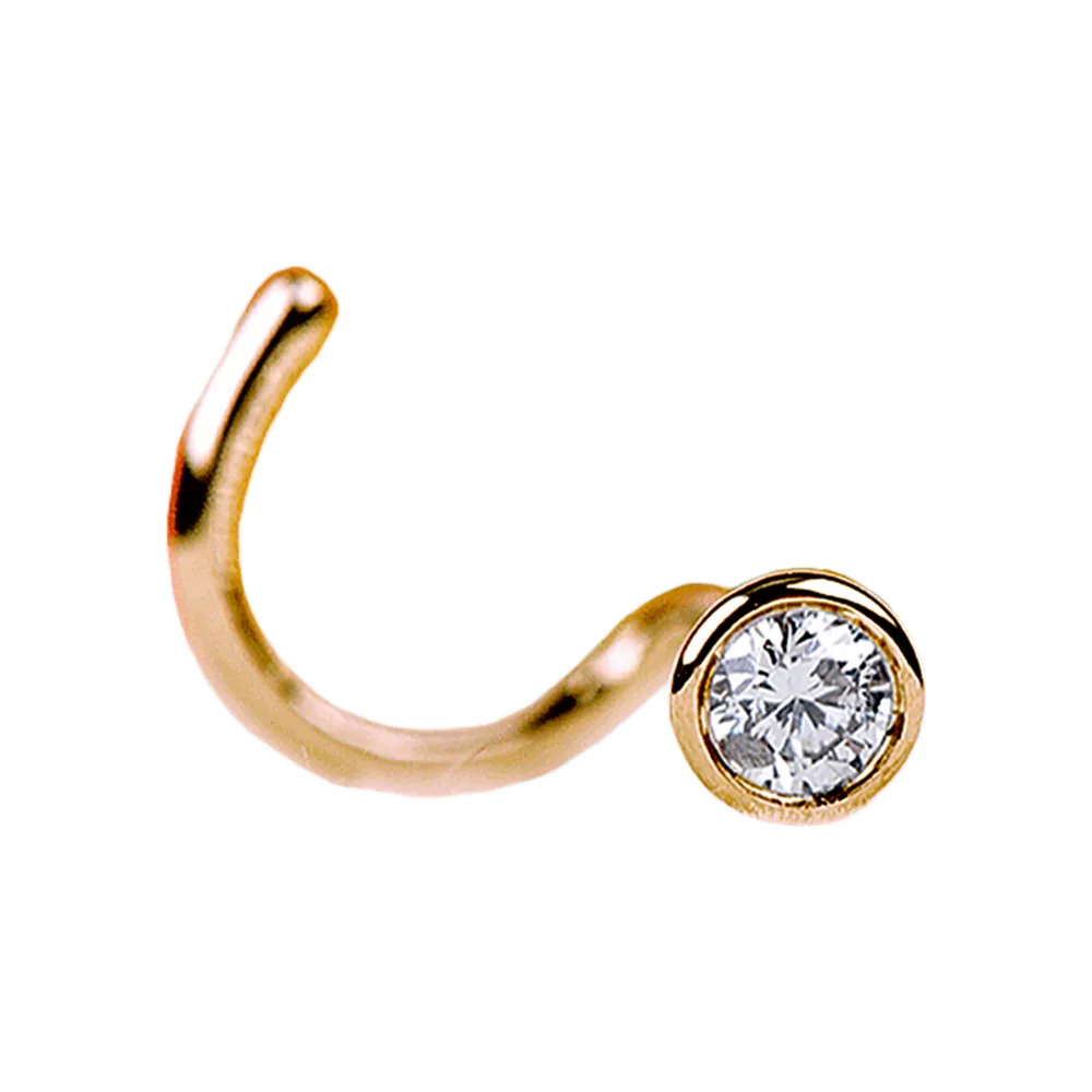 Solid Gold Diamond Nose Stud