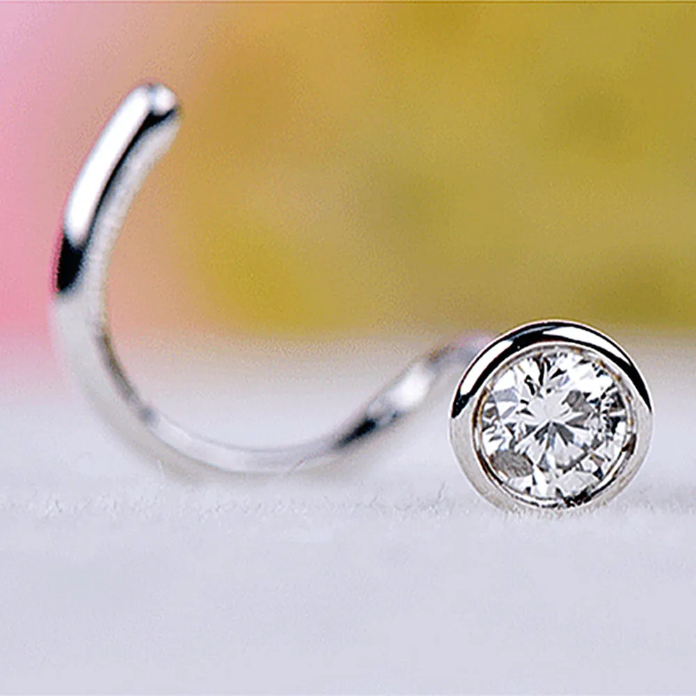 Solid Gold Diamond Nose Stud
