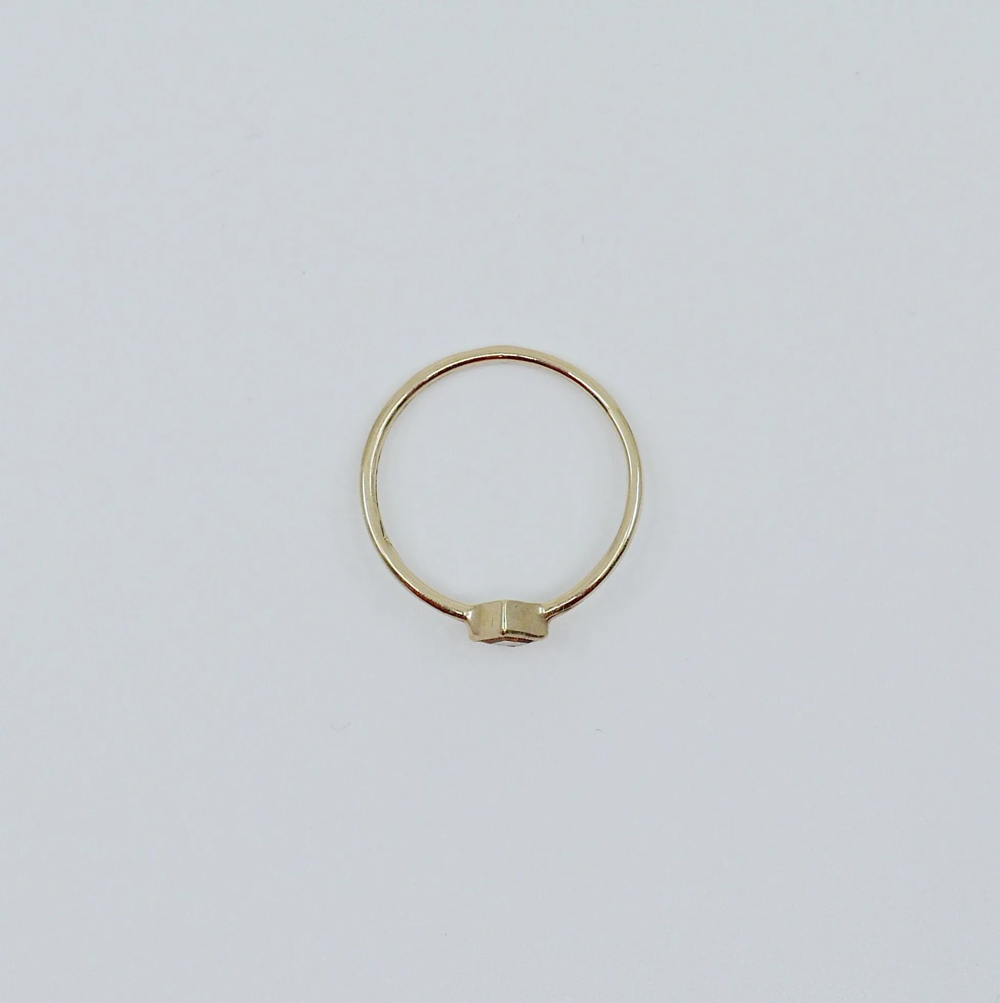 Square Bezel Ruby Ring