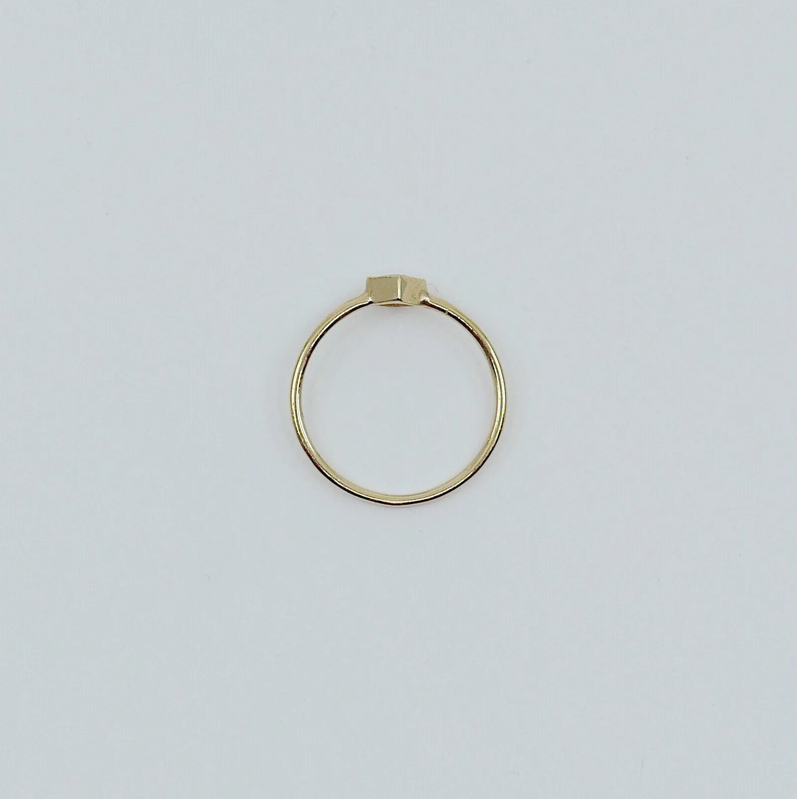 Square Bezel Sapphire Ring
