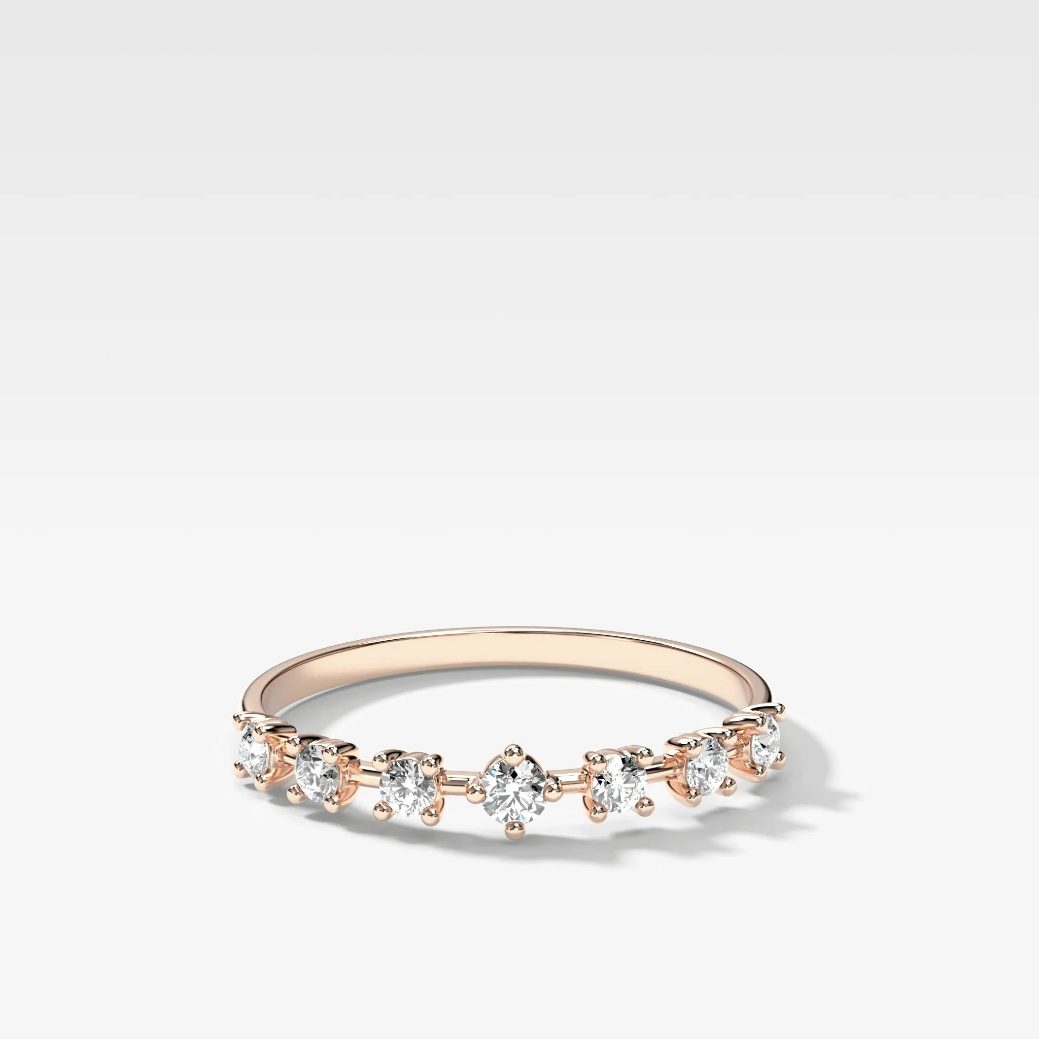 Starburst Diamond Wedding Band
