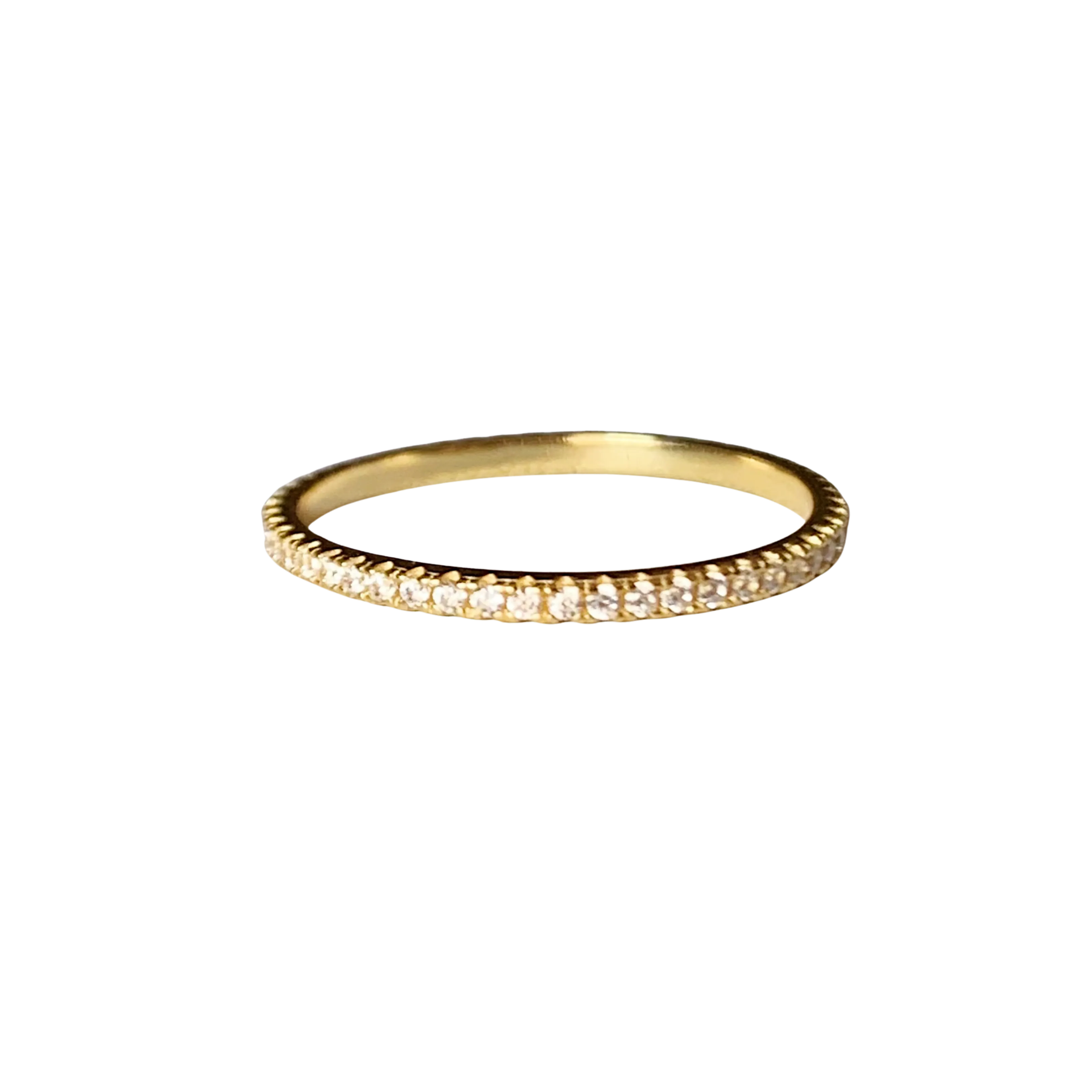 STELLA micro pave eternity ring