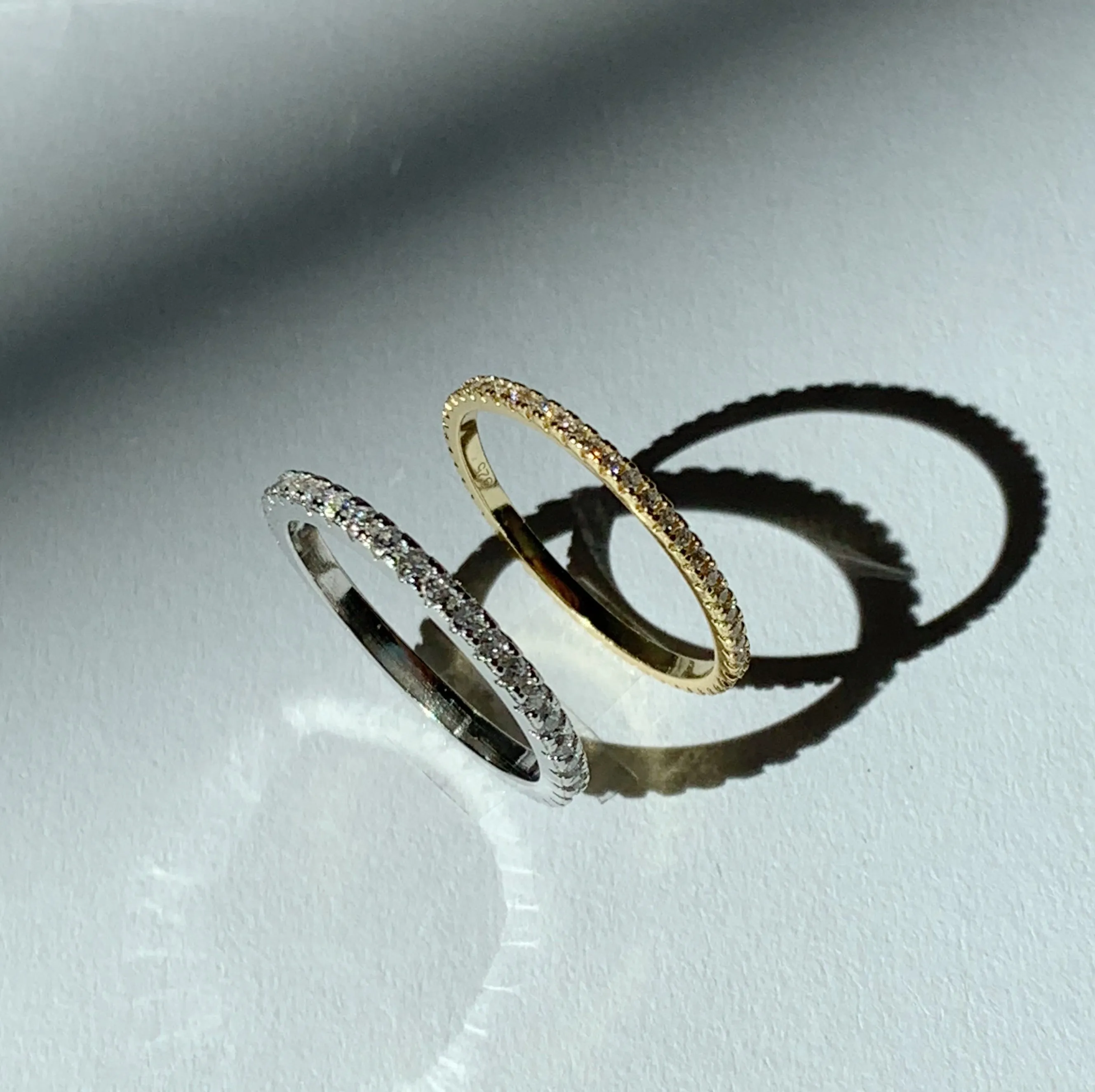STELLA micro pave eternity ring