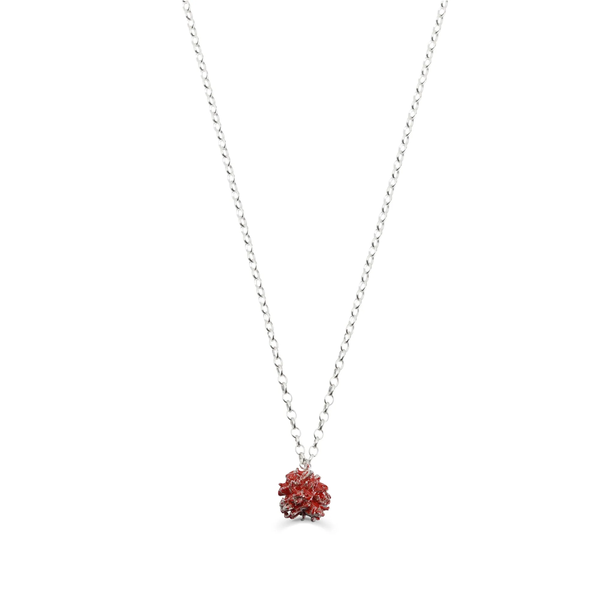 Sterling Silver and Patina Liquidambar Pendant