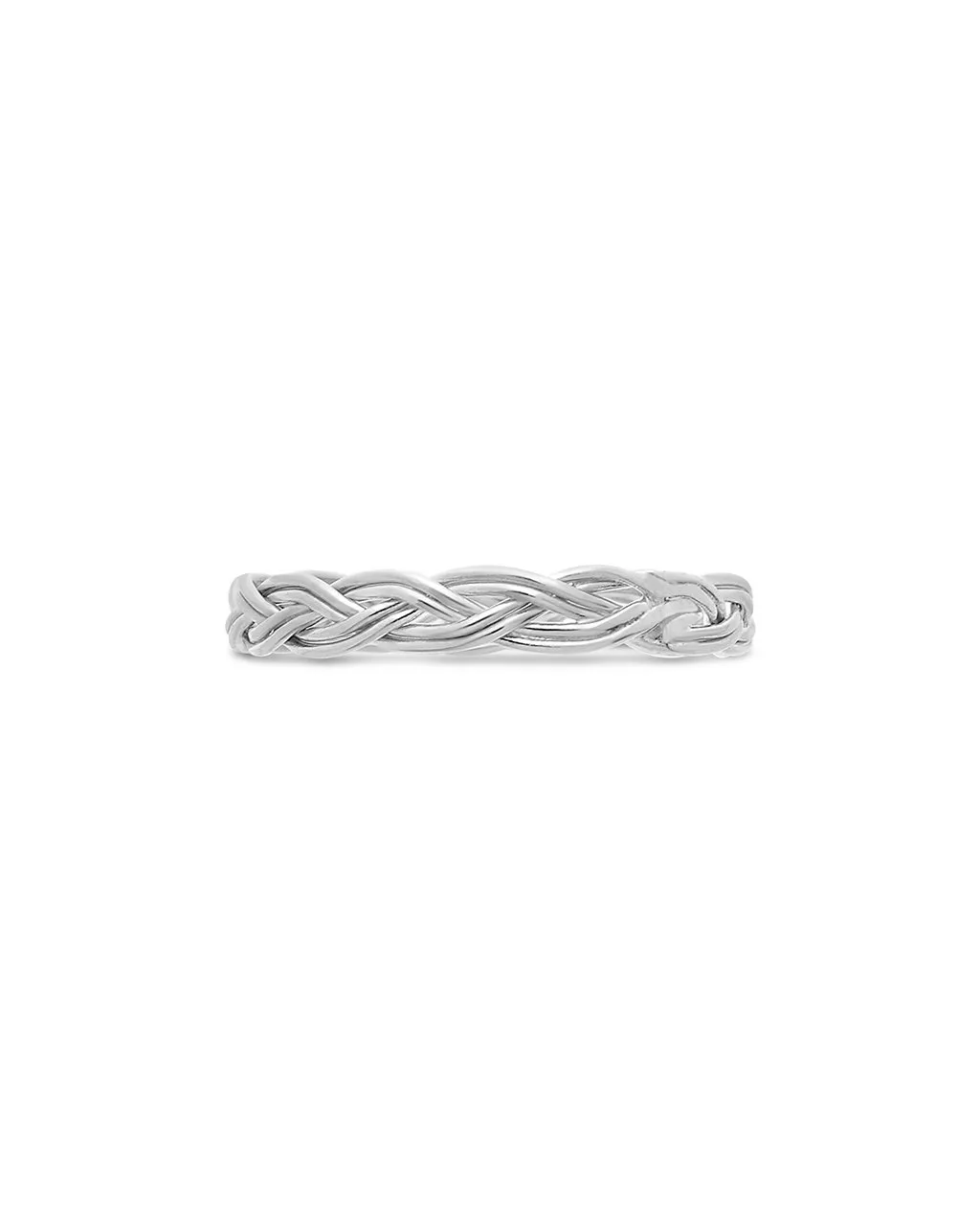 Sterling Silver Braided Twist Band