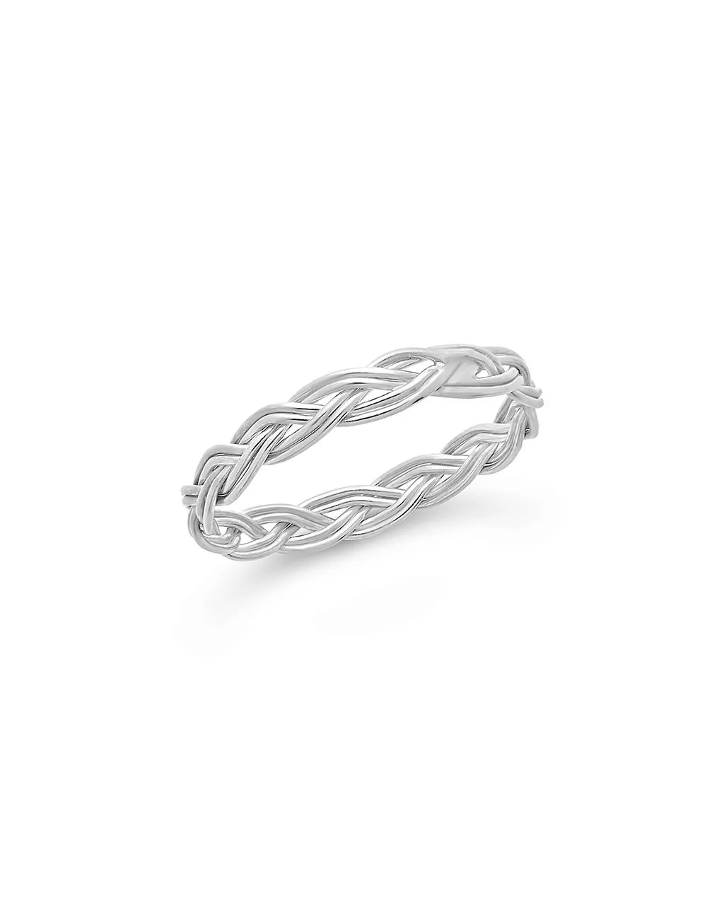 Sterling Silver Braided Twist Band