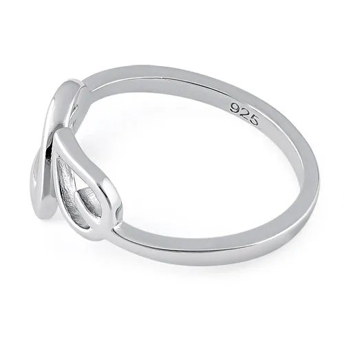 Sterling Silver Double Leaf Ring
