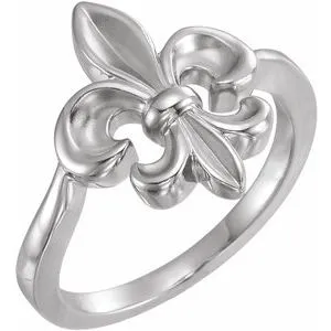 Sterling Silver Fleur-de-lis Ring