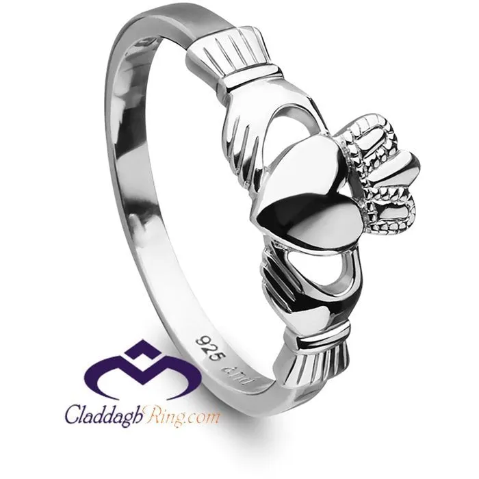 Sterling Silver Love, Loyalty, Friendship Claddagh Ring - ANU3017