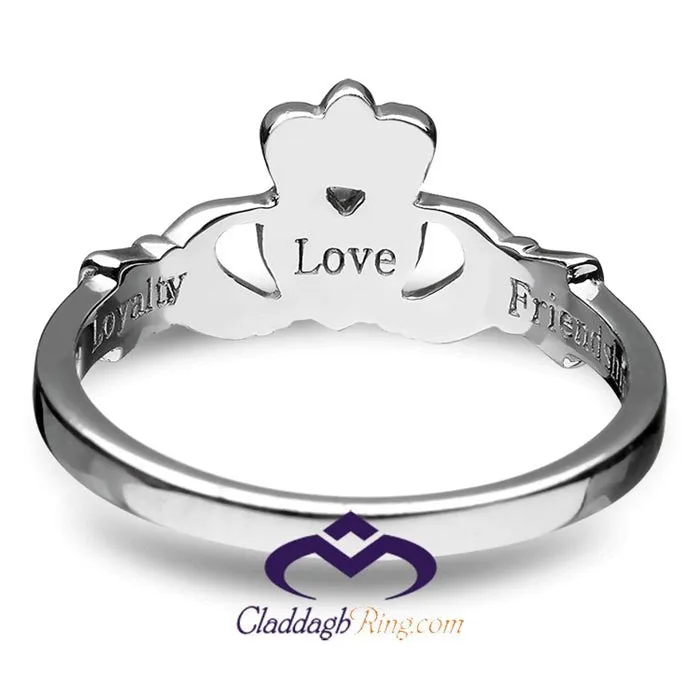 Sterling Silver Love, Loyalty, Friendship Claddagh Ring - ANU3017