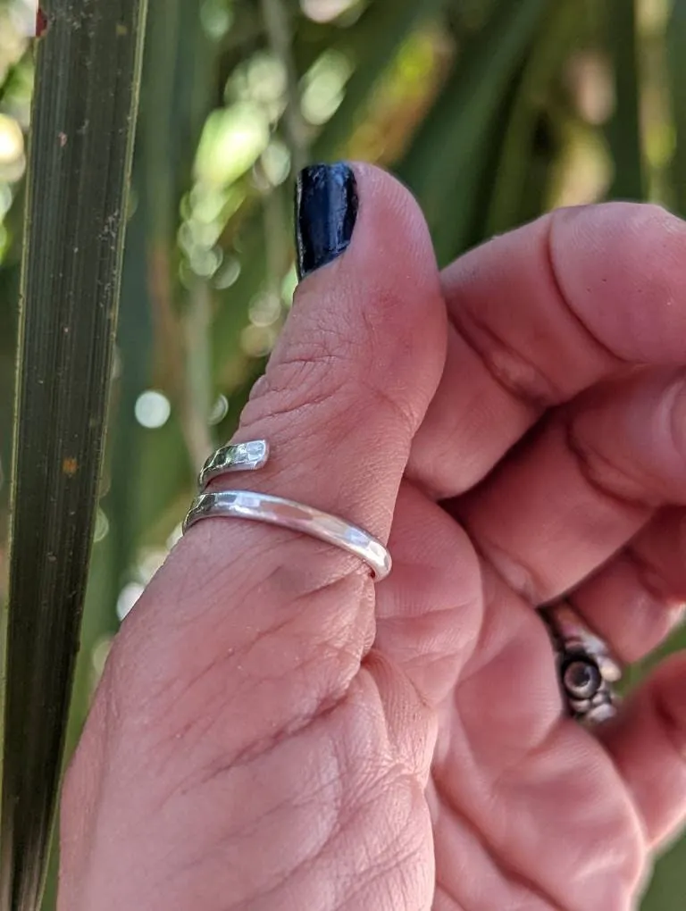 Sterling silver thumb ring