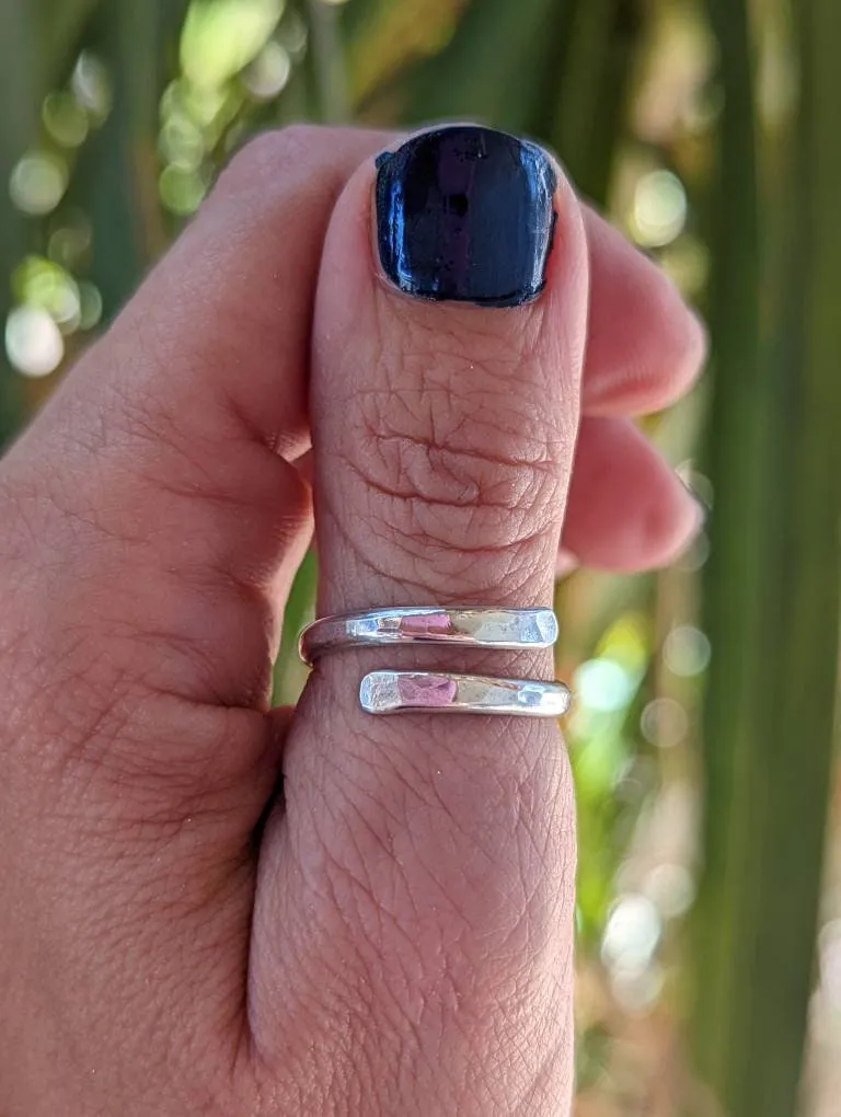 Sterling silver thumb ring