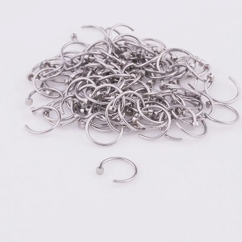 Surgical Steel 22 Gauge Nose Piercing Hoop Nose Ear Ring