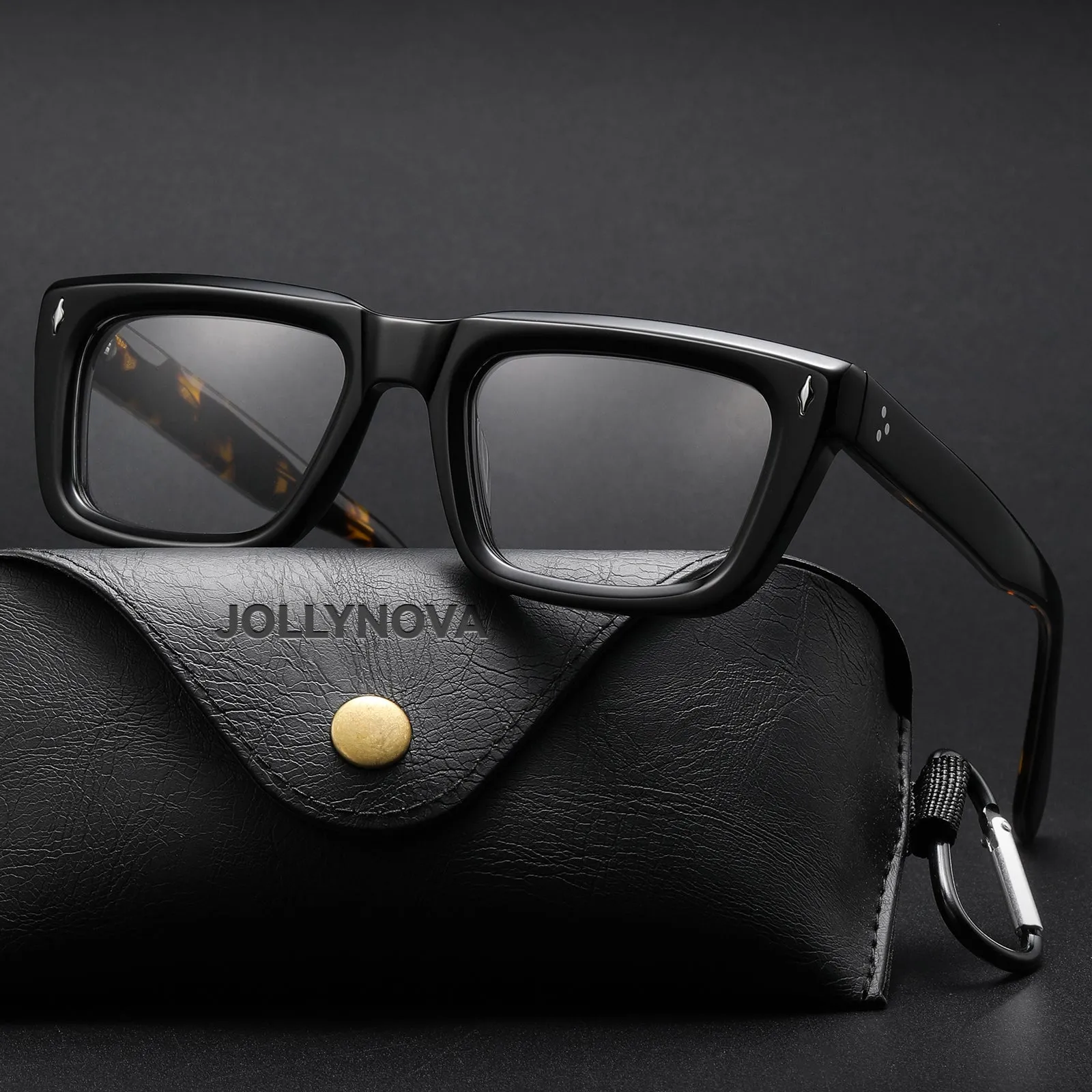Sutton Retro Rectangle Acetate Glasses Frame