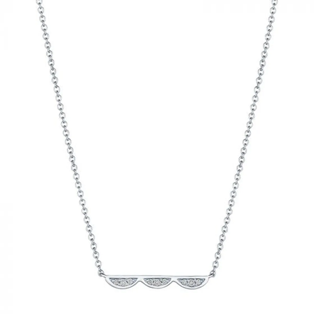 Tacori Closed Three Crescents Diamond Necklace