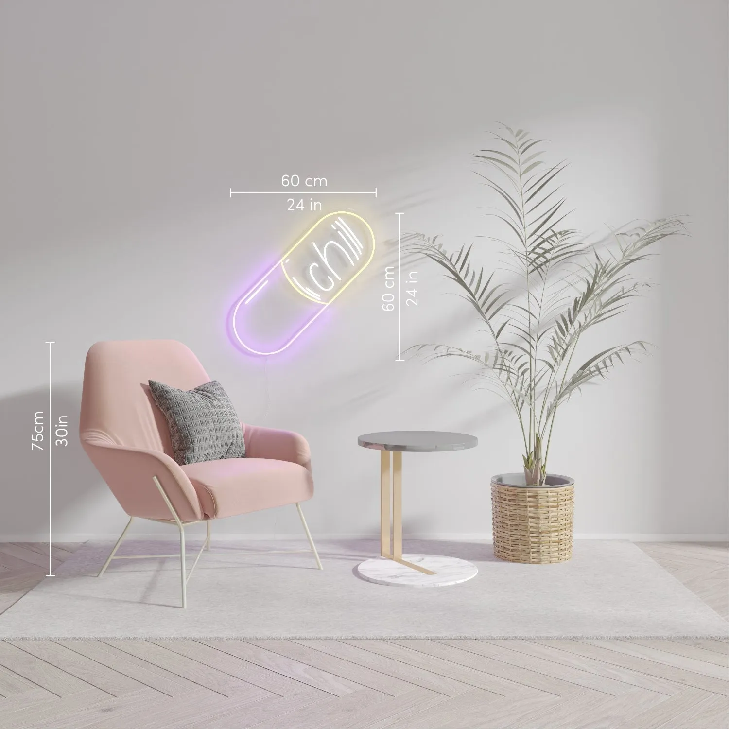 Take a Chill Pill by Kelly Dabbah - LED Neon Sign